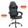 Cadeira Gamer Husky Storm 100, Até 120kg, Almofadas, Reclinável 135º, PU, Preta - HCG100PT