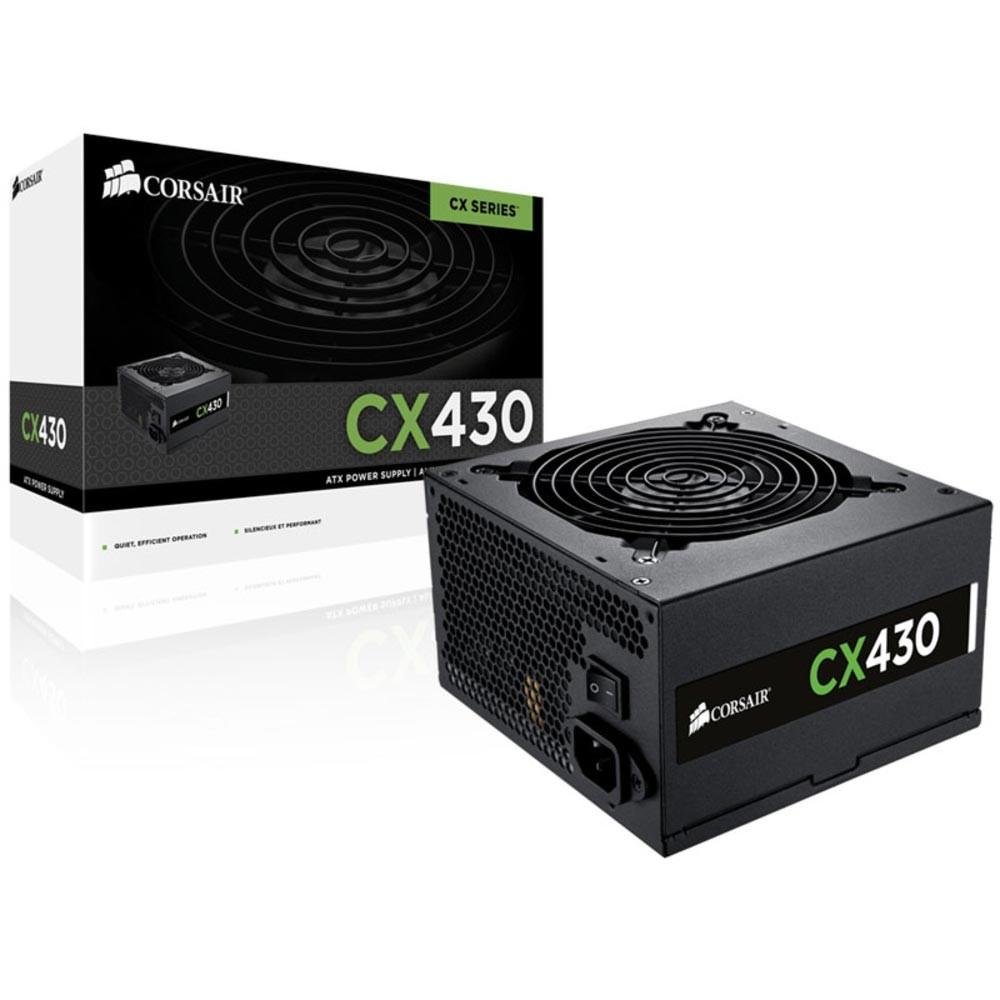 Fonte Corsair 430W 80 Plus Bronze CX430 - CP-9020046 Fonte Corsair 430W 80 Plus Bronze CX430 - CP-9020046