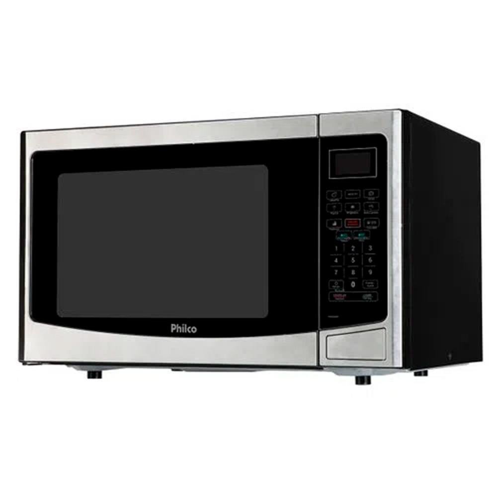 Microondas Philco PMO28INOX, 1400W, 220V, 28L, Timer, Preto e Inox - 96052143 Microondas Philco PMO28INOX, 1400W, 220V, 28L, Timer, Preto e Inox - 96052143