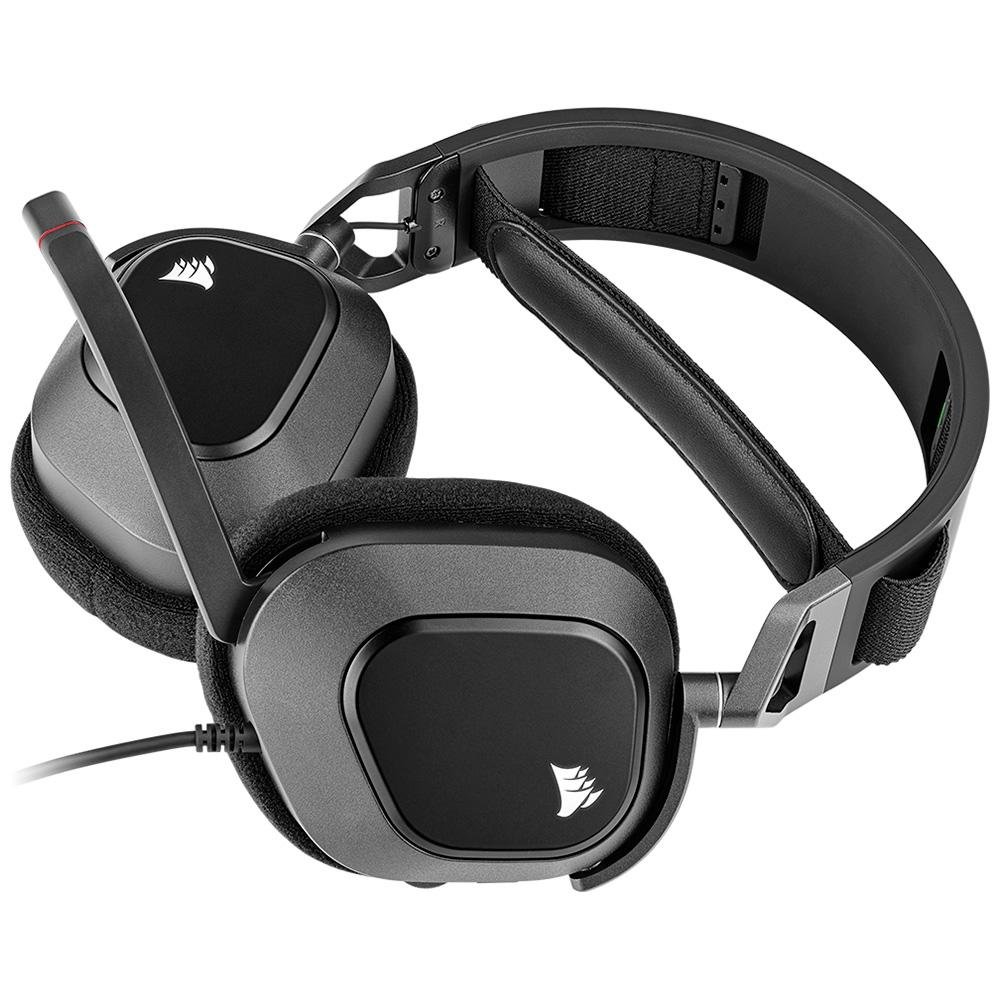 ヘッドホン Corsair HS80 RGB USB Headset Gamer CORSAIR HS80 RGB USB Carbono |KaBuM!
