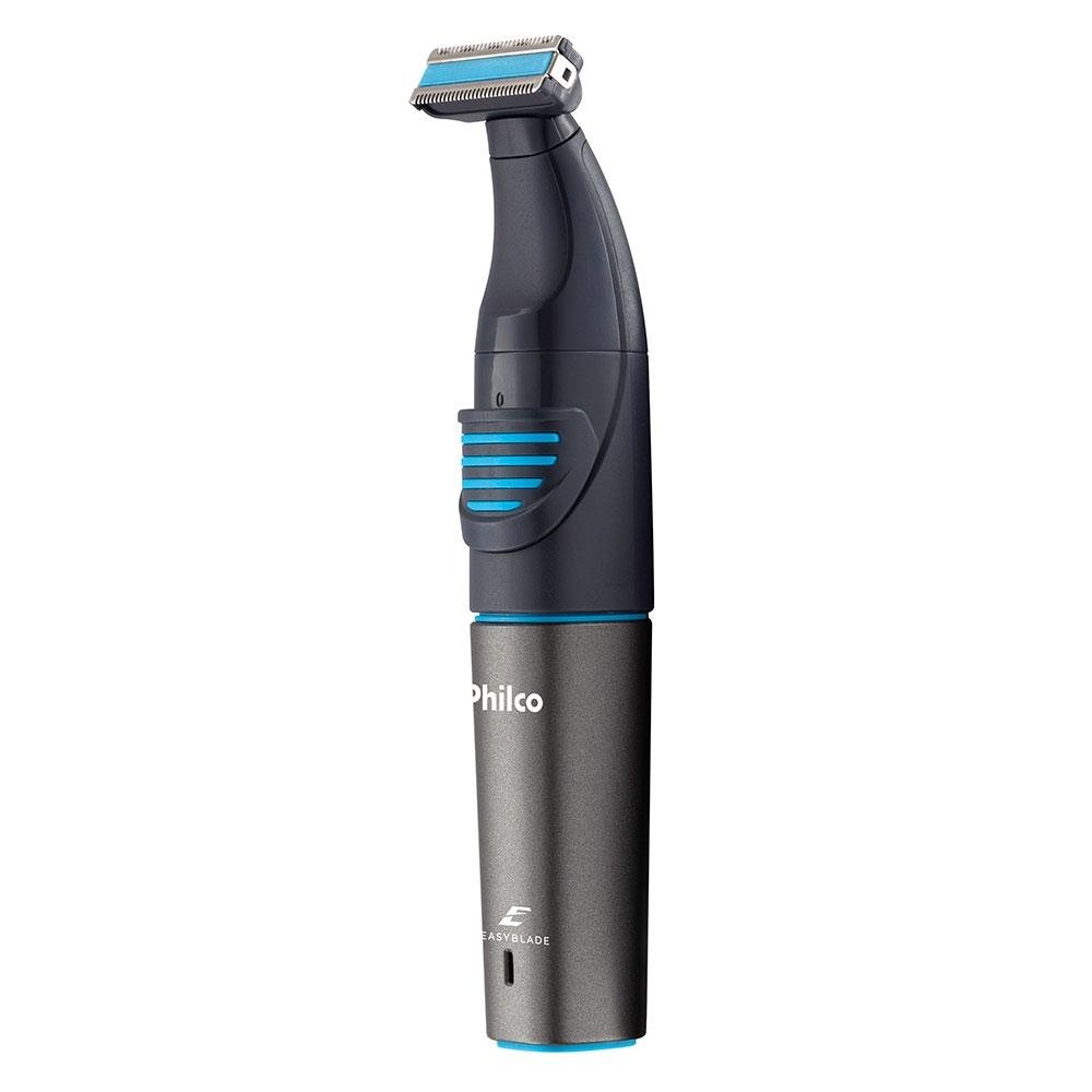 Aparador de Pelos Philco PAP09 Easyblade Plus, á Prova d'água, Bivolt, Preto e Azul - 56303020 Aparador de Pelos Philco PAP09 Easyblade Plus, á Prova d'água, Bivolt, Preto e Azul - 56303020