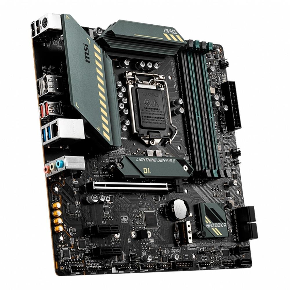 Placa-Mãe MSI Bazooka, Intel LGA 1200, mATX, DDR4, Preto - MAG B560M BAZOOKA Placa-Mãe MSI Bazooka, Intel LGA 1200, mATX, DDR4, Preto - MAG B560M BAZOOKA
