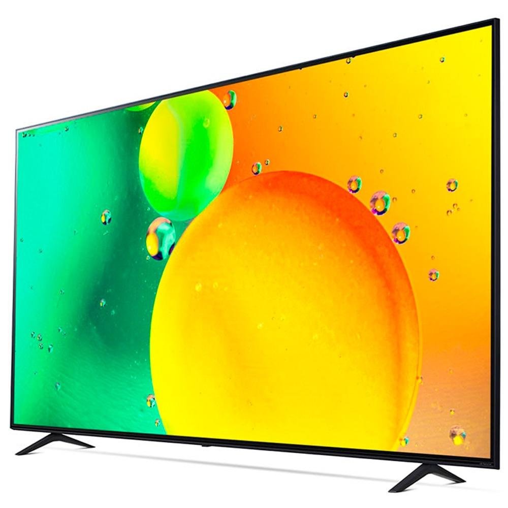 Smart TV LG 86 4K NanoCell 86NANO75, NVIDIA GeForce NOW, 4x HDMI, 2 USB, ThinQAI, Smart Magic, Google Assistente, Alexa, Preto - 86NANO75SQA