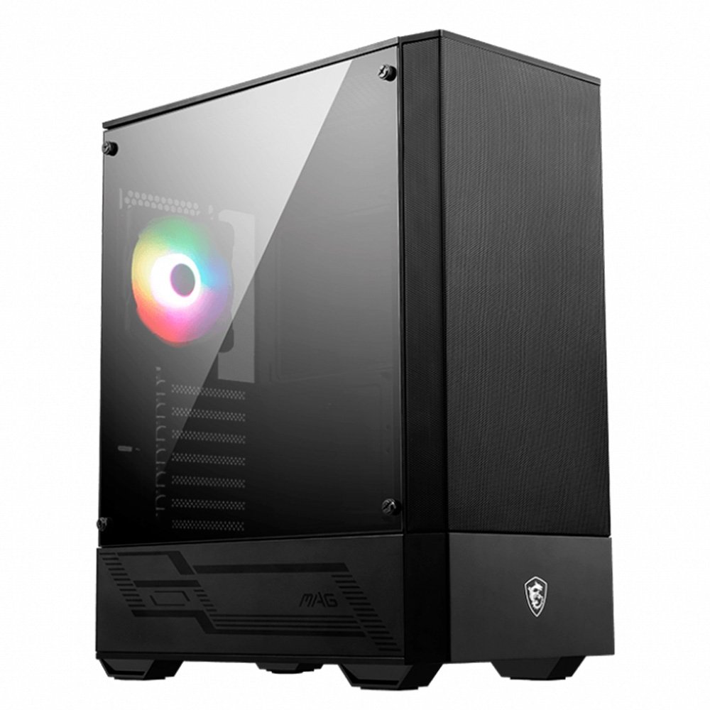 Gabinete Gamer MSI Mag Forge, 1x Fan ARGB, Vidro Lateral Temperado, Preto - 111R Gabinete Gamer MSI Mag Forge, 1x Fan ARGB, Vidro Lateral Temperado, Preto - 111R