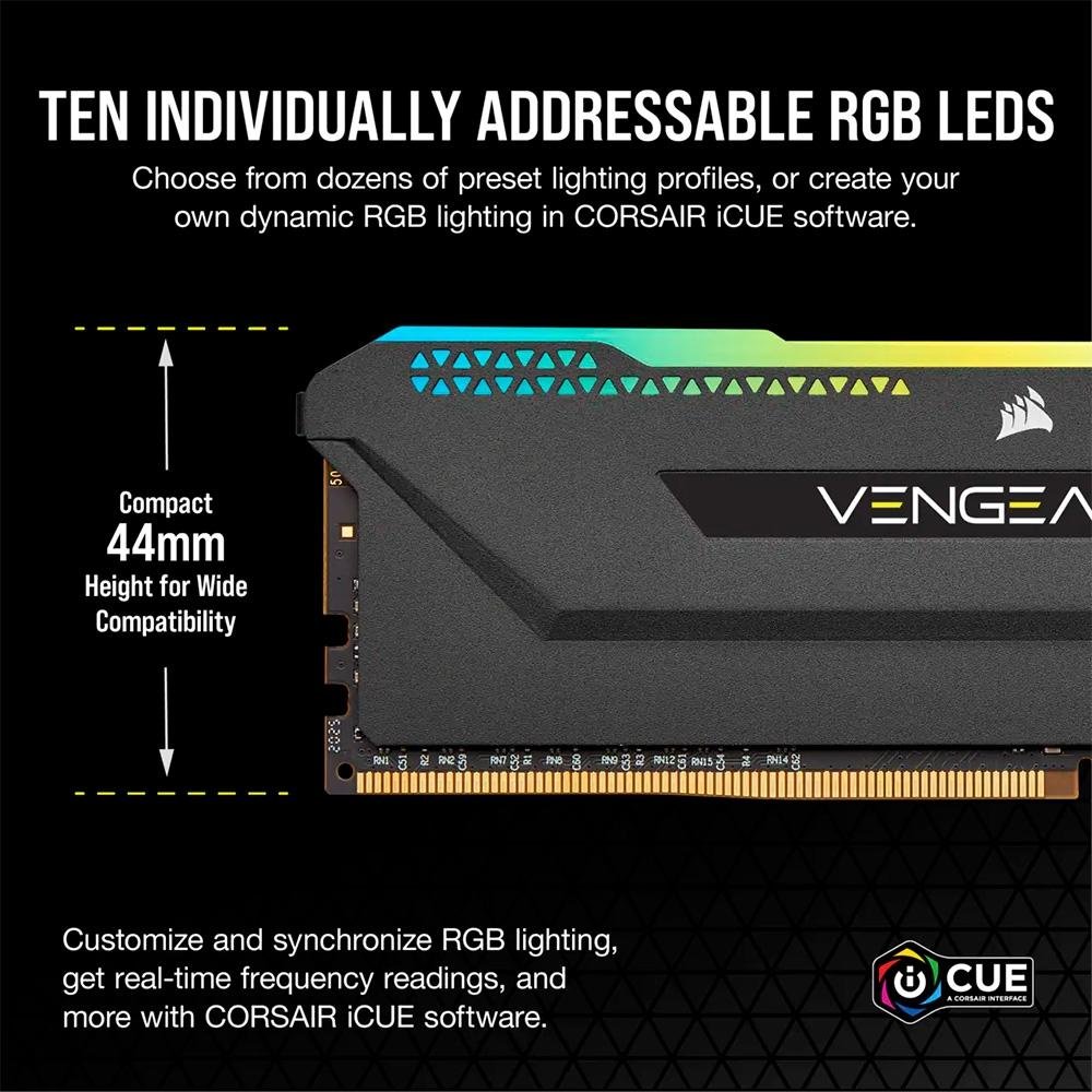 Memória Corsair Vengeance RGB PRO SL | KaBuM!