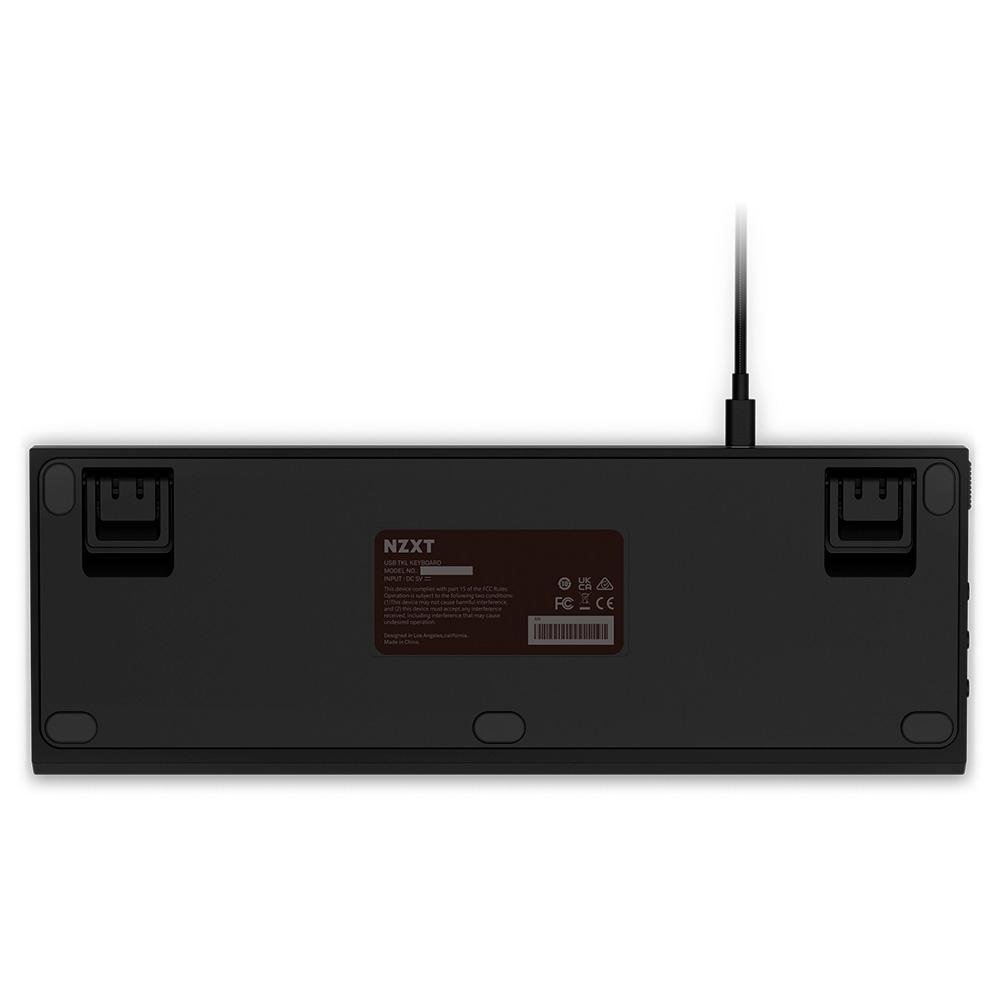 Teclado NZXT Function Mini TKL, RGB, Switch Red, Anti-Ghosting, US, Branco - KB-175US-WR