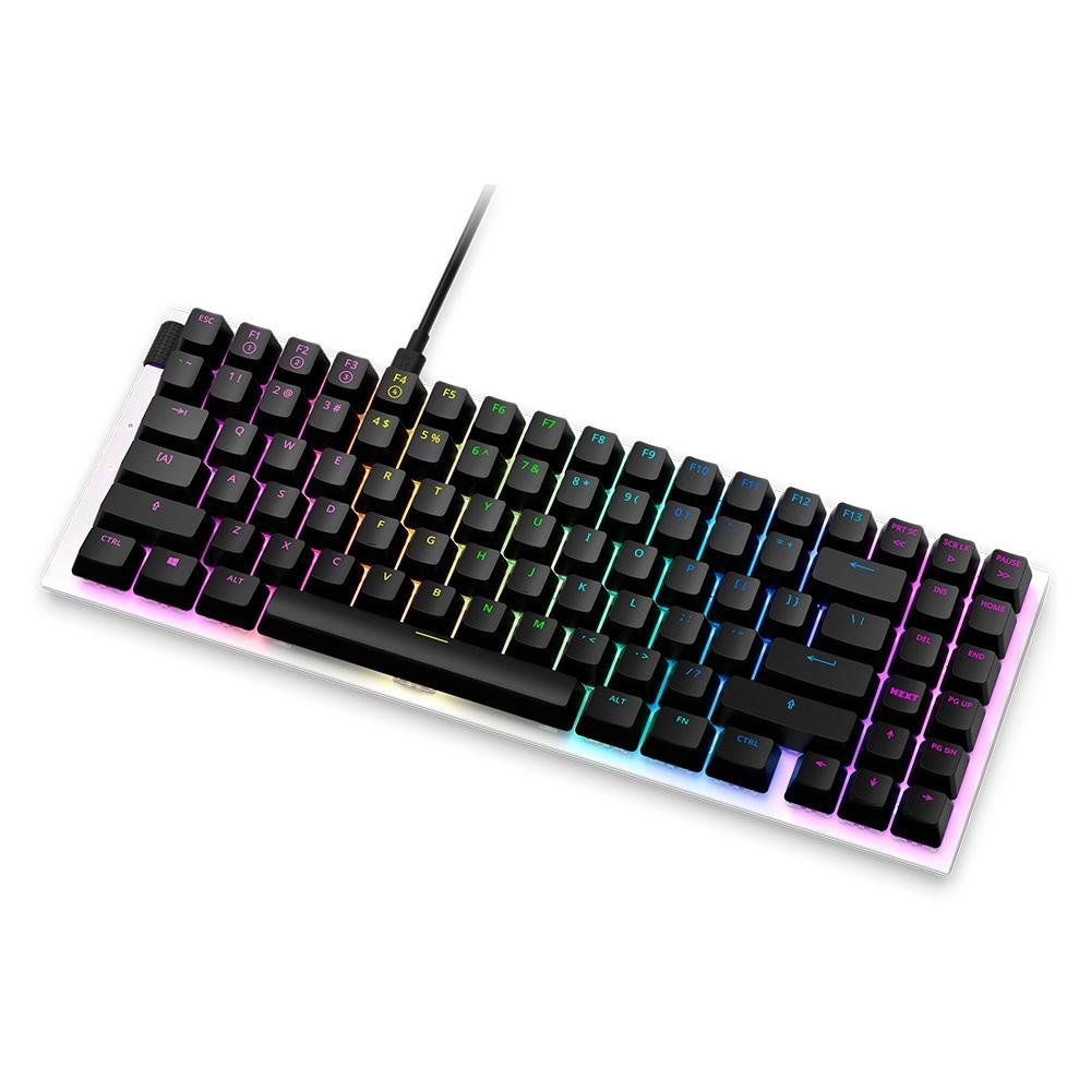 Teclado NZXT Function Mini TKL, RGB, Switch Red, Anti-Ghosting, US, Branco - KB-175US-WR