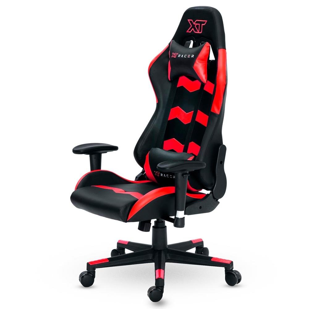 Cadeira Gamer XT Racer Speed Series, Até 120kg, Com Almofadas, Reclinável, Descanso de Braço 2D, Preto e Vermelho - XTS140 Cadeira Gamer XT Racer Speed Series, Até 120kg, Com Almofadas, Reclinável, Descanso de Braço 2D, Preto e Vermelho - XTS140