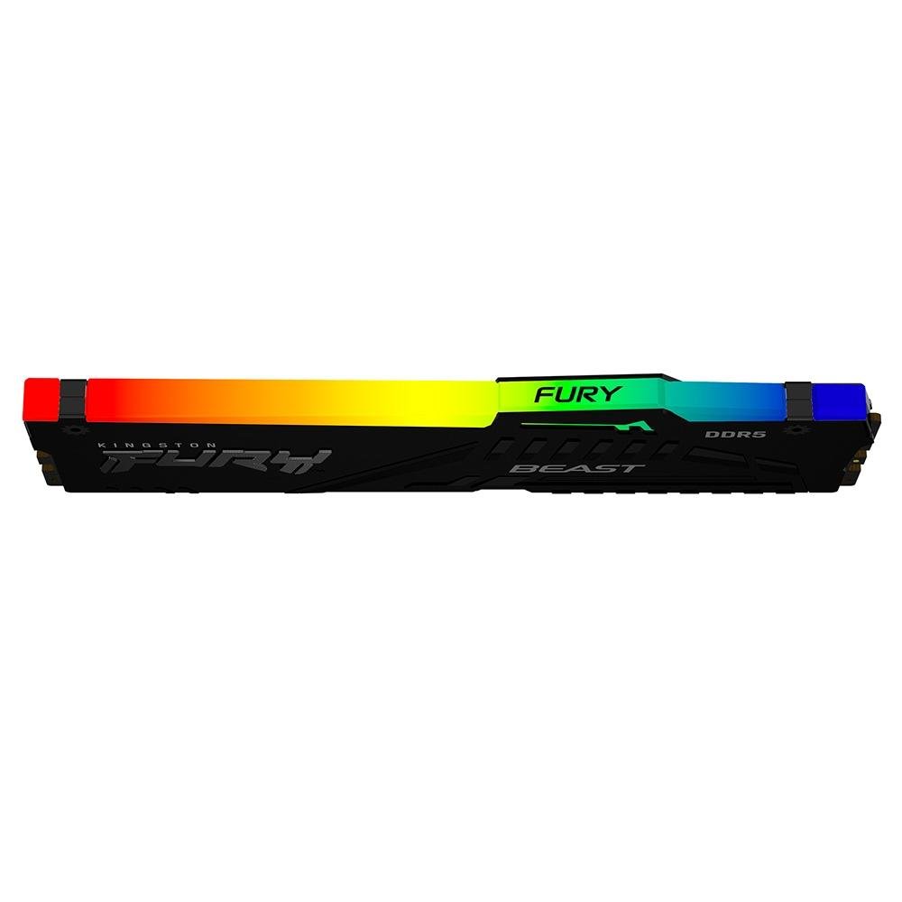 Memória RAM Kingston Fury Beast RGB, 16GB, 6000MHz, DDR5, CL40, para Intel XMP, Preto - KF560C40BBA-16 Memória RAM Kingston Fury Beast RGB, 16GB, 6000MHz, DDR5, CL40, para Intel XMP, Preto - KF560C40BBA-16