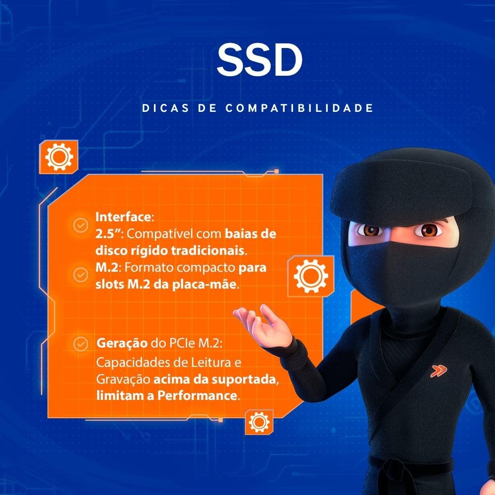 SSD 1 TB Husky Gaming, M.2 NVMe, Leitura: 2400 MB/s e Gravação: 1800 MB/s, Preto - HGML025 SSD 1 TB Husky Gaming, M.2 NVMe, Leitura: 2400 MB/s e Gravação: 1800 MB/s, Preto - HGML025