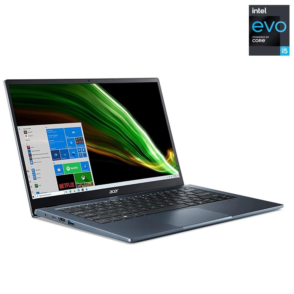 Notebook Acer Swift 3 Intel Core i5-1135G7 EVO, 16GB RAM, SSD 512GB, 14" FHD, Win11 Home, Azul - SF314-511-56UR