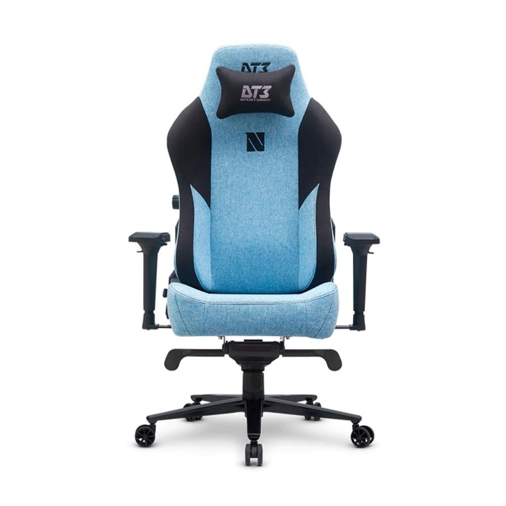 Cadeira Ergonômica DT3 Nero, Até 140kg, Com Almofada, Reclinável, Descanso de Braço 4D, Preto e Azul - 13548-1 Cadeira Ergonômica DT3 Nero, Até 140kg, Com Almofada, Reclinável, Descanso de Braço 4D, Preto e Azul - 13548-1