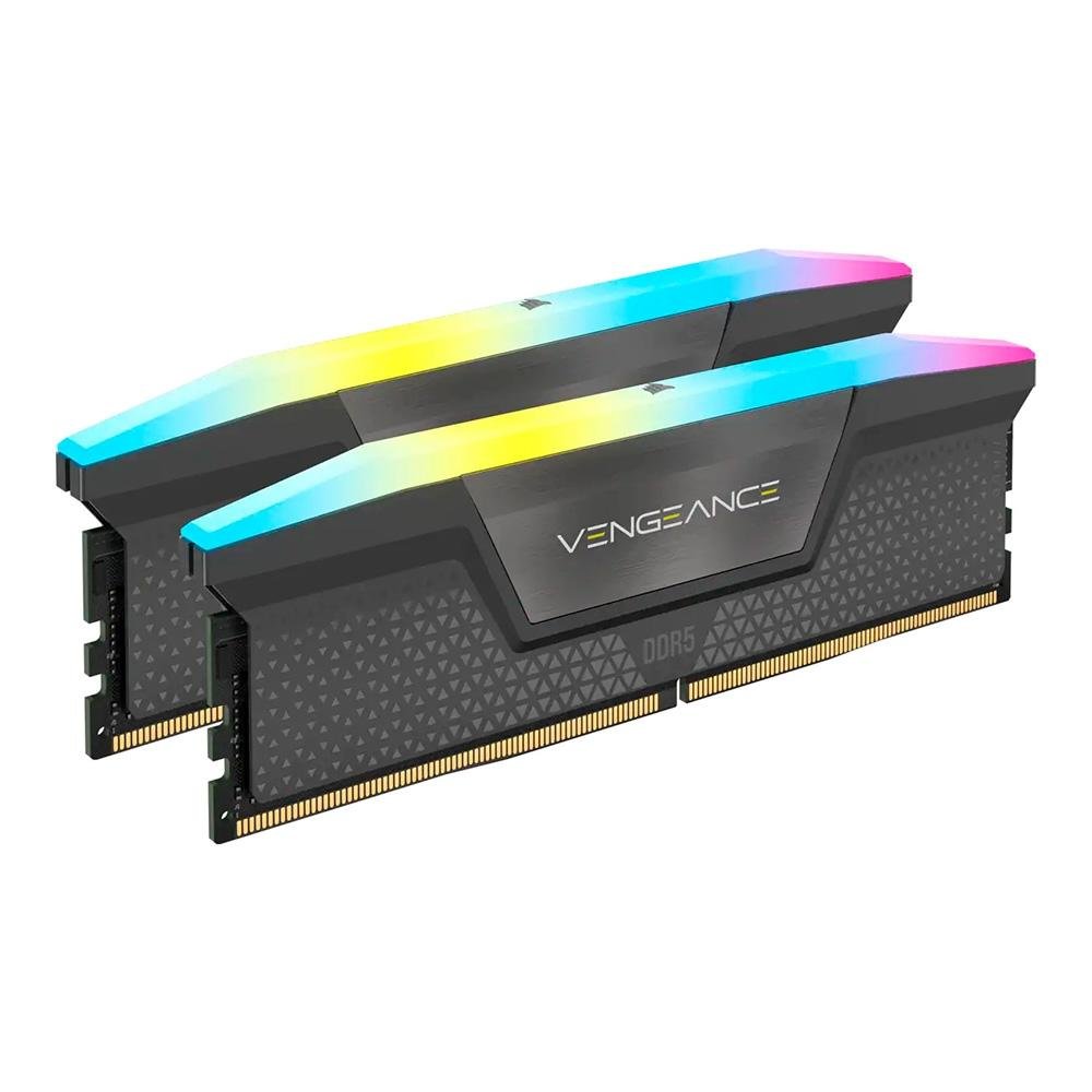 新品DDR5 64GB(32GBx2)Corsair VENGEANCE RGB Memória Corsair Vengeance, RGB, 64GB | KaBuM!
