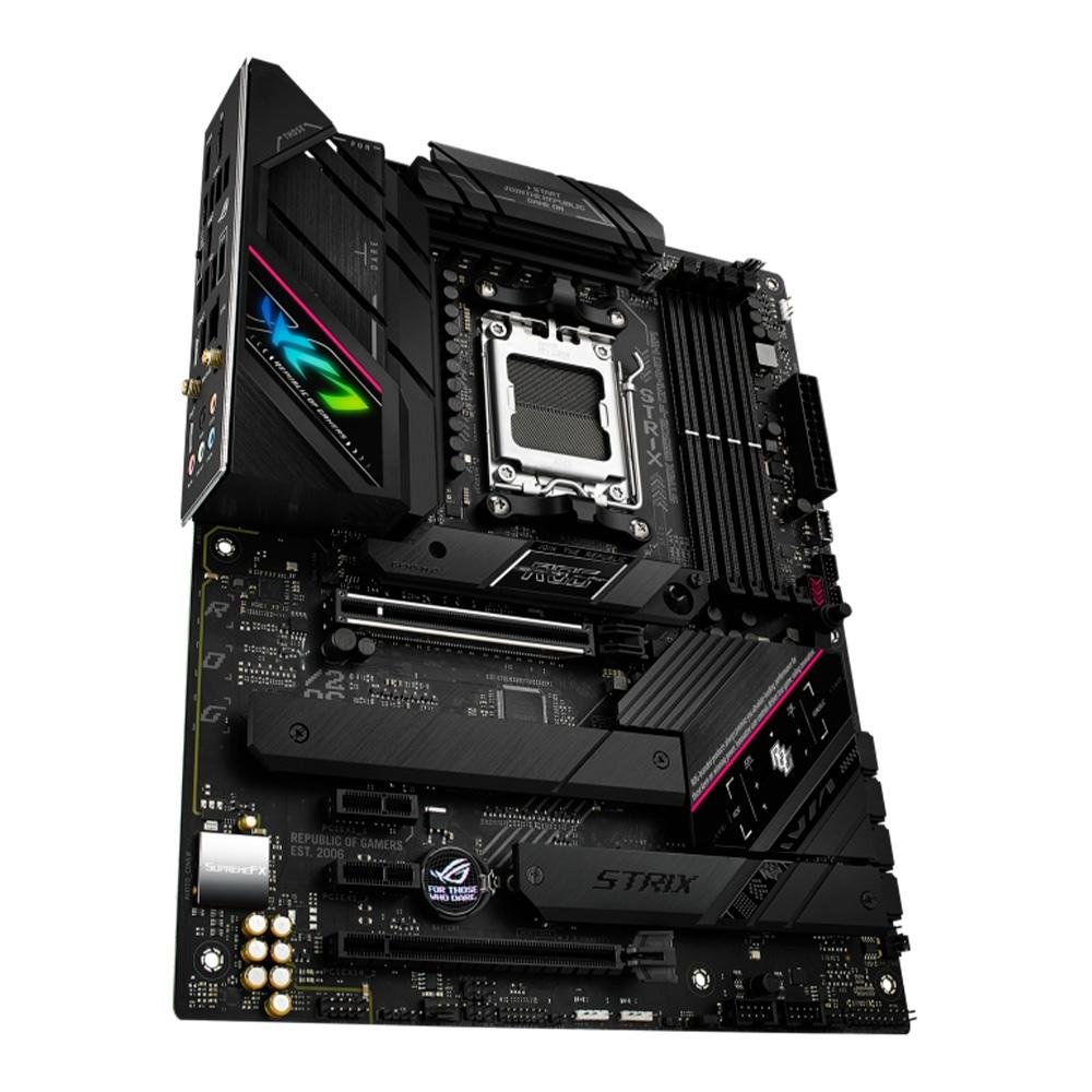 Placa-Mãe ASUS Rog Strix B650E-F Gaming WiFi, AMD, ATX, DDR5, RGB, WiFi, Bluetooth, Preto - 90MB1BQ0-M0EAY1