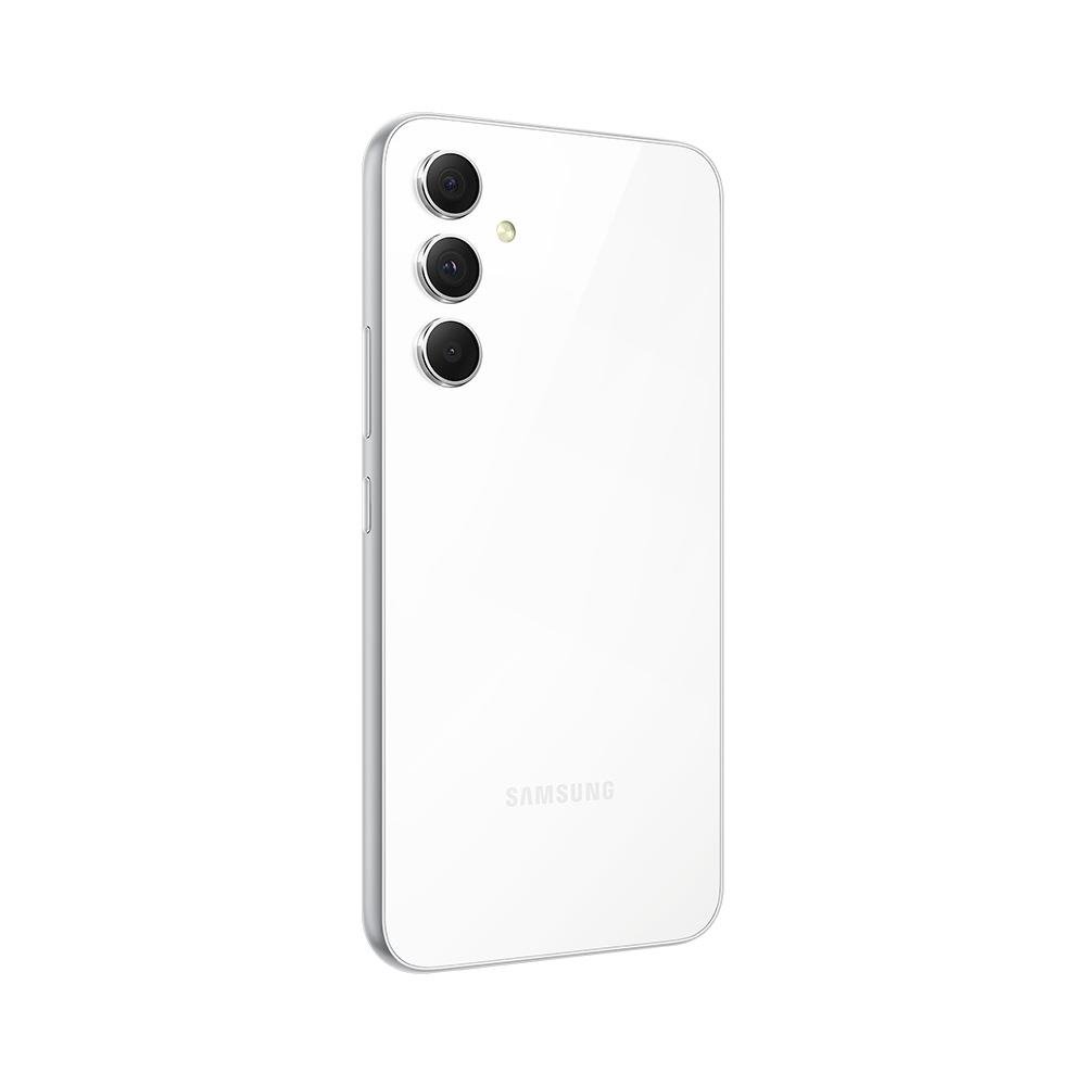 Smartphone Samsung Galaxy A54, 5G, 128GB, 8GB RAM, Octa Core, Câmera Tripla de 50MP, Tela Infinita de 6.4, Branco - SM-A546EZWLZTO Smartphone Samsung Galaxy A54, 5G, 128GB, 8GB RAM, Octa Core, Câmera Tripla de 50MP, Tela Infinita de 6.4, Branco - SM-A546EZWLZTO
