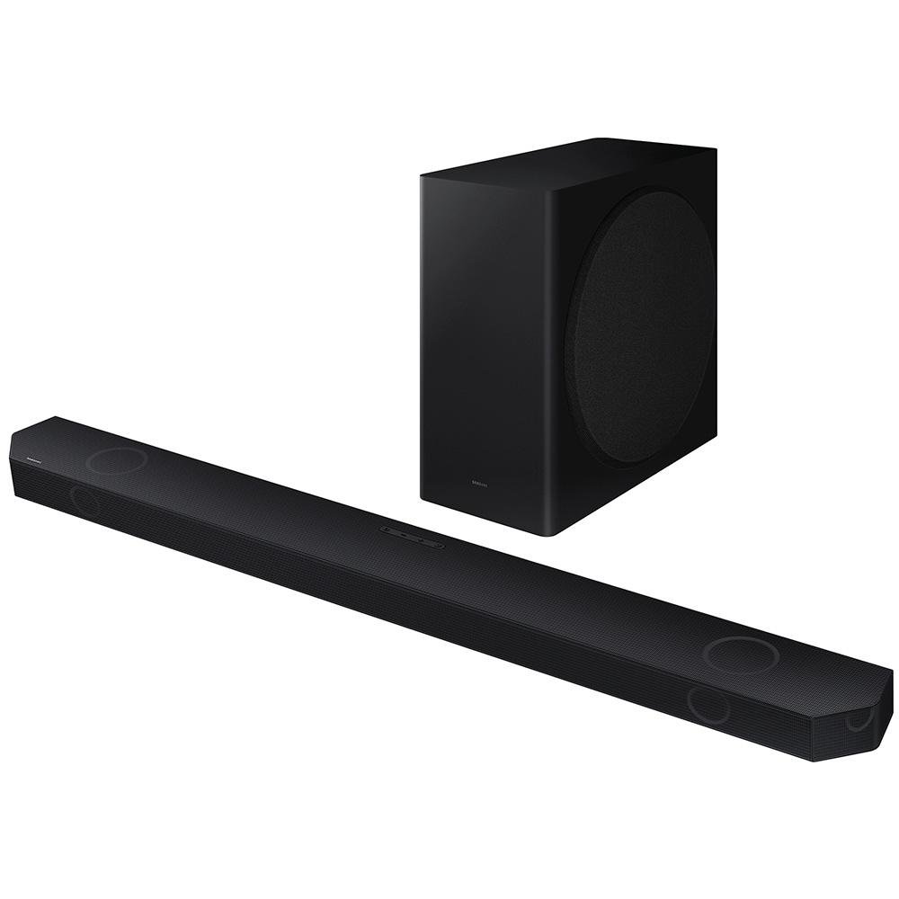 Soundbar Samsung HW-Q800C, Bluetooth, Subwoofer sem fio, Wireless Dolby Atmos, 5.1.2 Canais - HW-Q800C/ZD Soundbar Samsung HW-Q800C, Bluetooth, Subwoofer sem fio, Wireless Dolby Atmos, 5.1.2 Canais - HW-Q800C/ZD