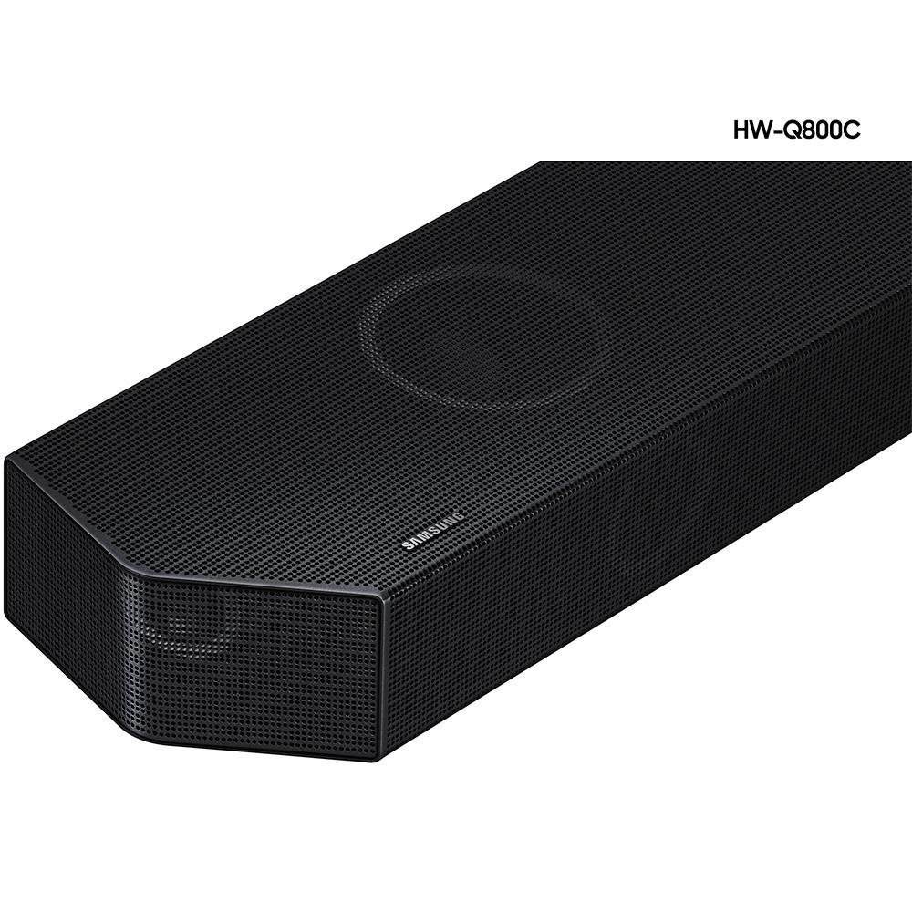Soundbar Samsung HW-Q800C, Bluetooth, Subwoofer sem fio, Wireless Dolby Atmos, 5.1.2 Canais - HW-Q800C/ZD Soundbar Samsung HW-Q800C, Bluetooth, Subwoofer sem fio, Wireless Dolby Atmos, 5.1.2 Canais - HW-Q800C/ZD