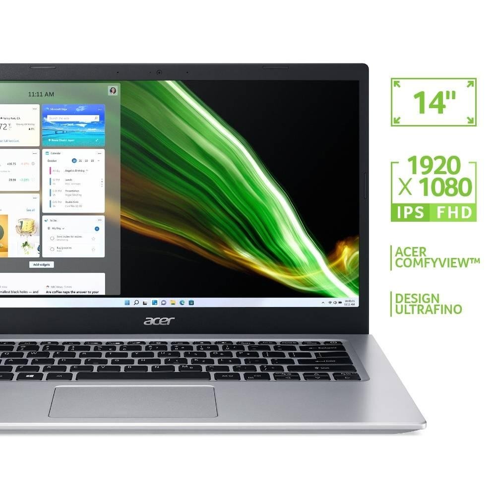Notebook Acer Aspire 5 Intel Core i7-1165G7, 8GB RAM, SSD 512GB, 14" FHD, IPS, GeForce MX350, Win11 Home, Safari Gold - A514-54G-707X
