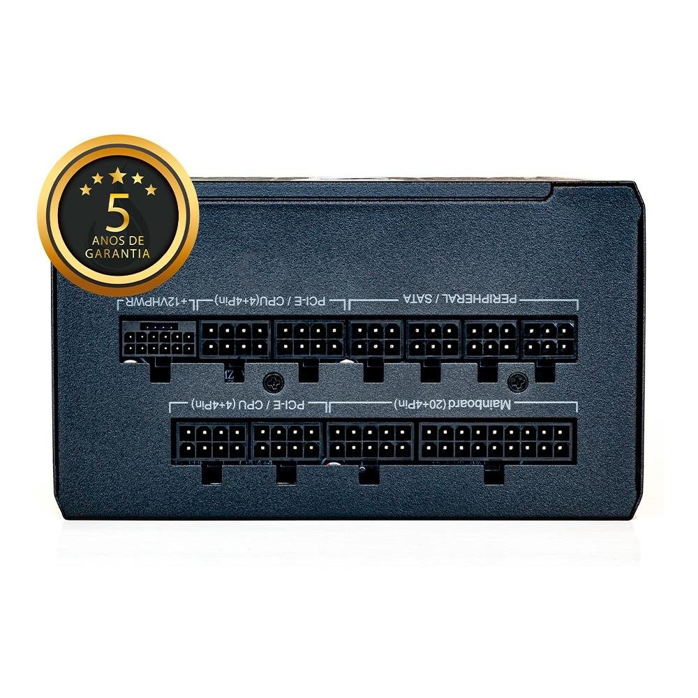 Fonte Gamer Rise Mode Zeus, 850W, Modular, PFC Ativo, Preto - RM-PSU-01-PA-850