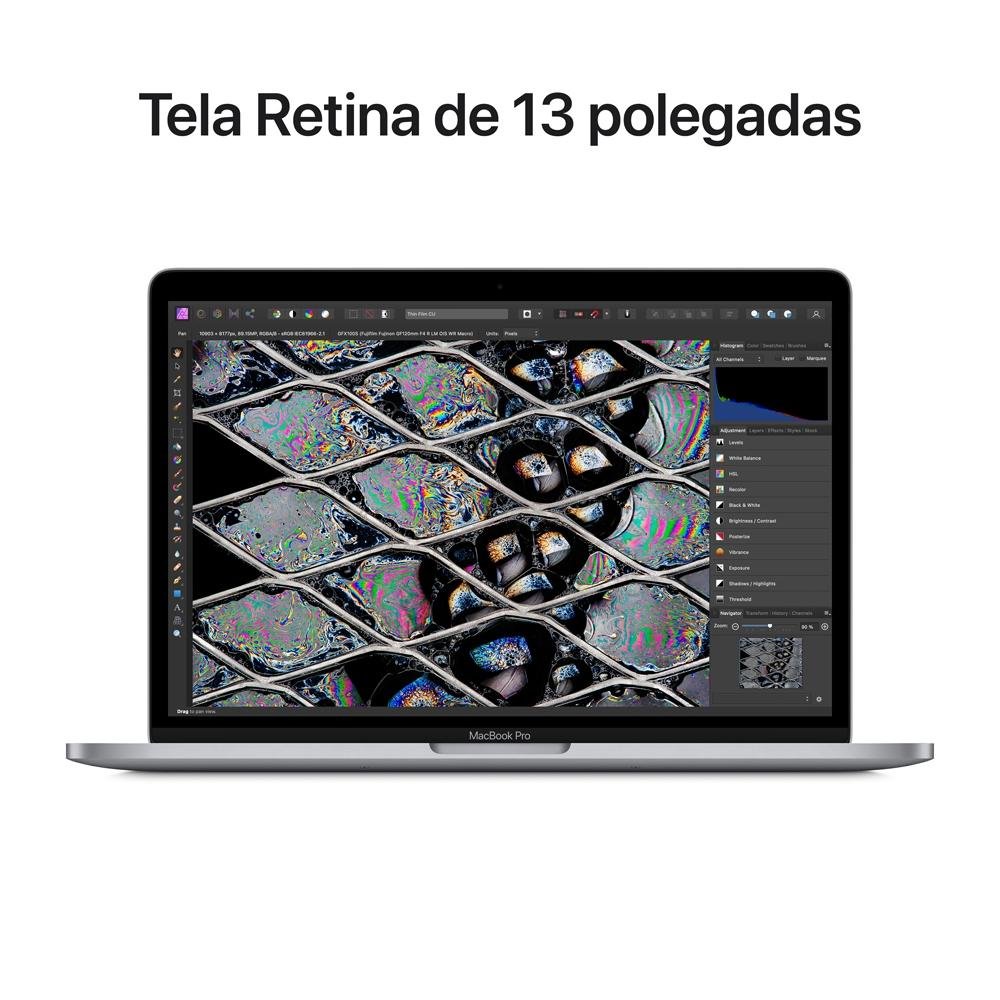 Notebook MacBook Pro Apple, Tela de Retina 13