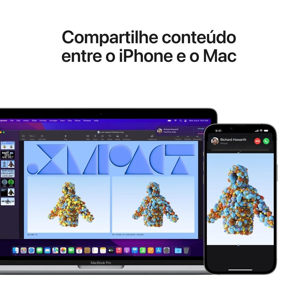 Notebook MacBook Pro Apple, Tela de Retina 13