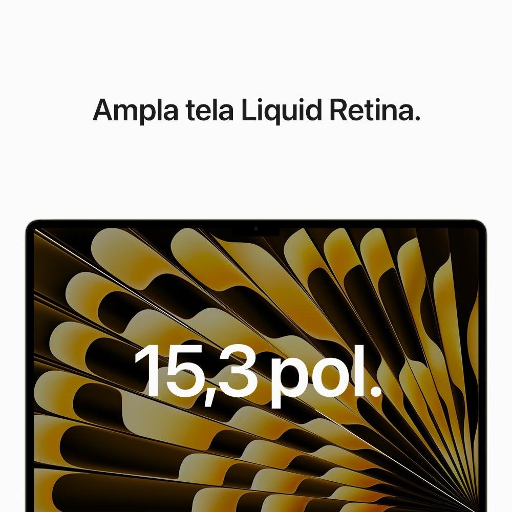 MacBook Air Apple 15", M2, CPU 8 Núcleos, GPU 10 Núcleos, 8GB RAM, SSD 512GB, Estelar - MQKV3BZ/A MacBook Air Apple 15", M2, CPU 8 Núcleos, GPU 10 Núcleos, 8GB RAM, SSD 512GB, Estelar - MQKV3BZ/A
