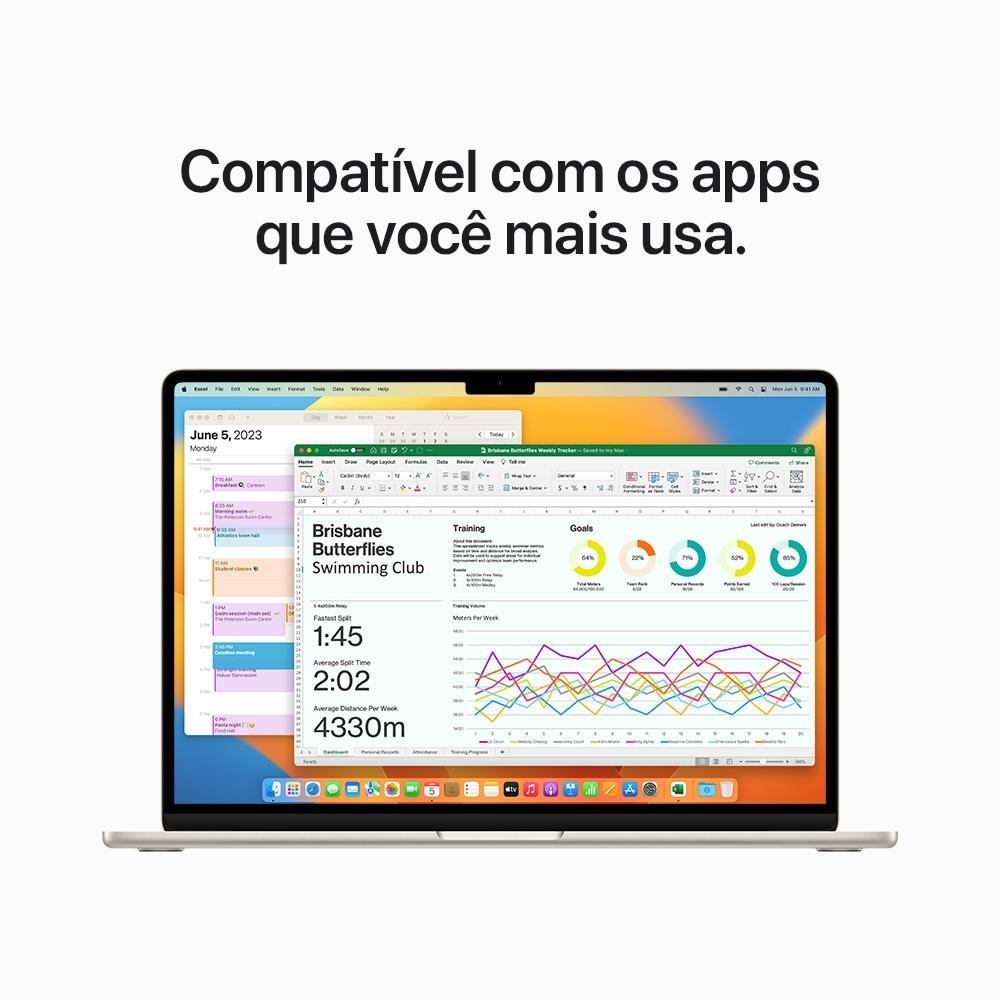 MacBook Air Apple 15", M2, CPU 8 Núcleos, GPU 10 Núcleos, 8GB RAM, SSD 512GB, Estelar - MQKV3BZ/A MacBook Air Apple 15", M2, CPU 8 Núcleos, GPU 10 Núcleos, 8GB RAM, SSD 512GB, Estelar - MQKV3BZ/A
