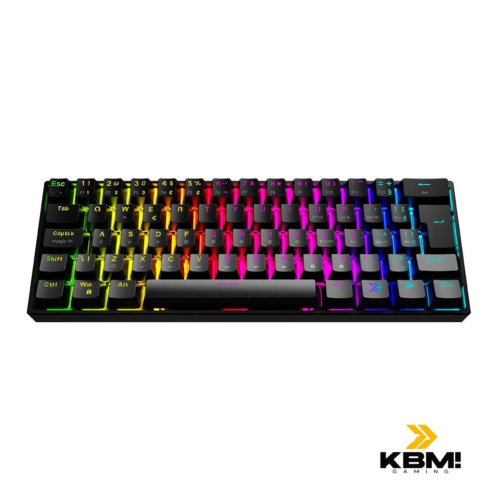 Teclado Mecânico Gamer KBM! GAMING TG600, Preto, 60% e ABNT2, RGB, Switch Gateron Blue - KGTG600PTAZ