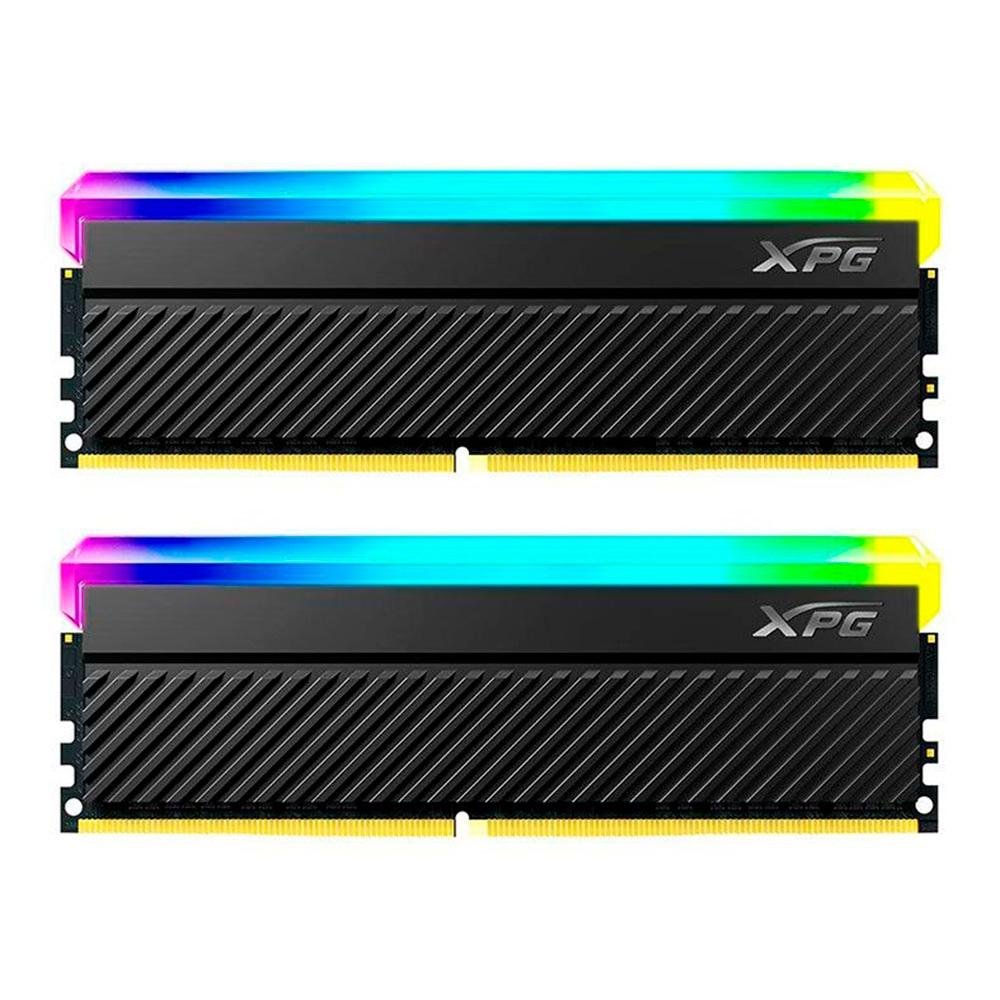 Memória XPG Spectrix D45G, RGB, 16GB (2X8GB), 3200MHz, DDR4, C16, Preto - AX4U32008G16A-DCBKD45G