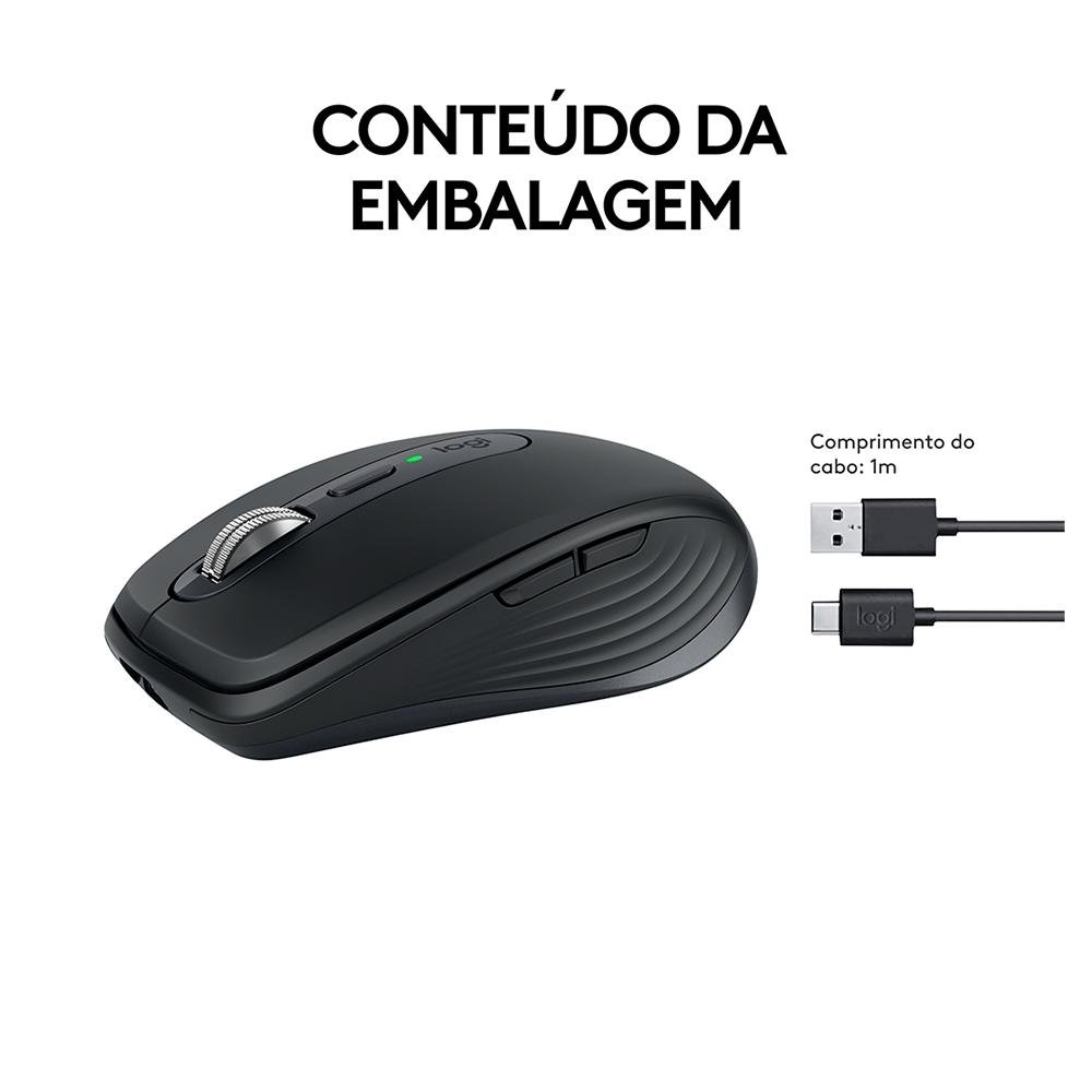 Mouse Sem Fio Logitech MX Anywhere 3S | KaBuM!