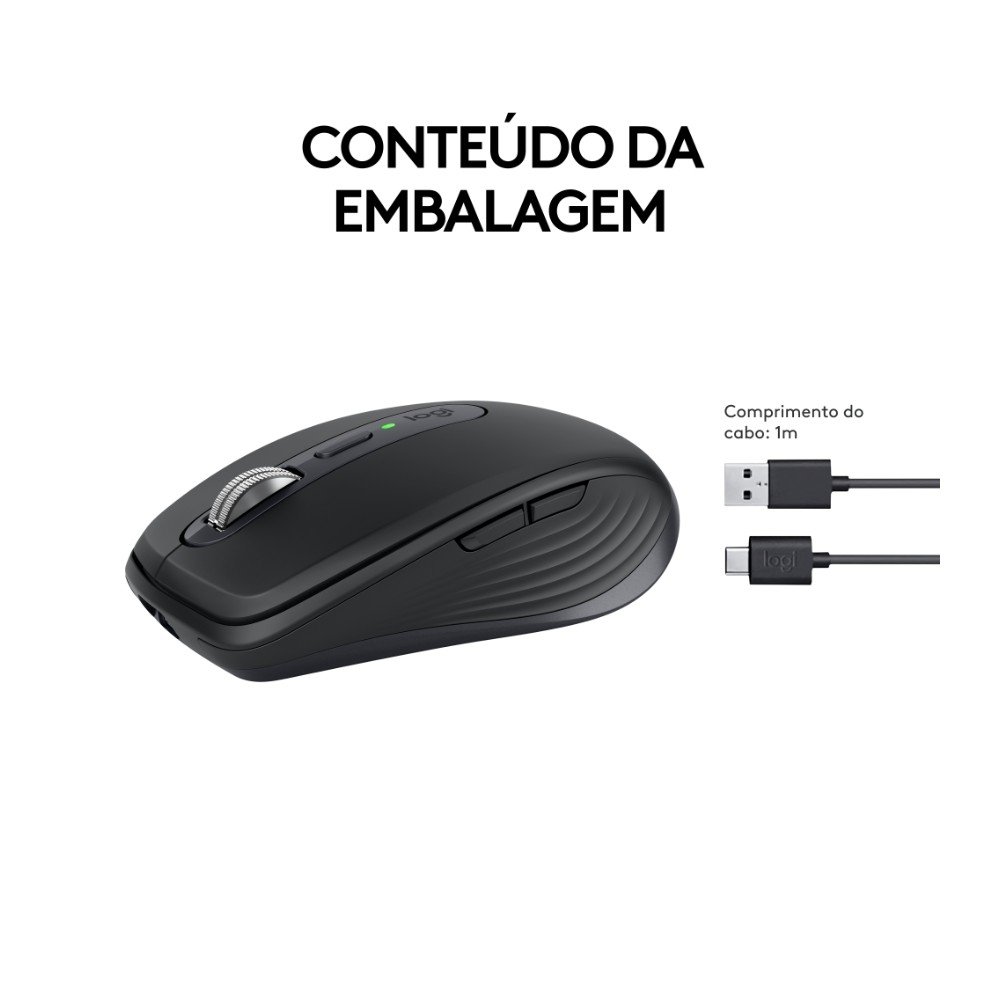 Mouse Logitech MX Anywhere 3S Grafite | KaBuM!