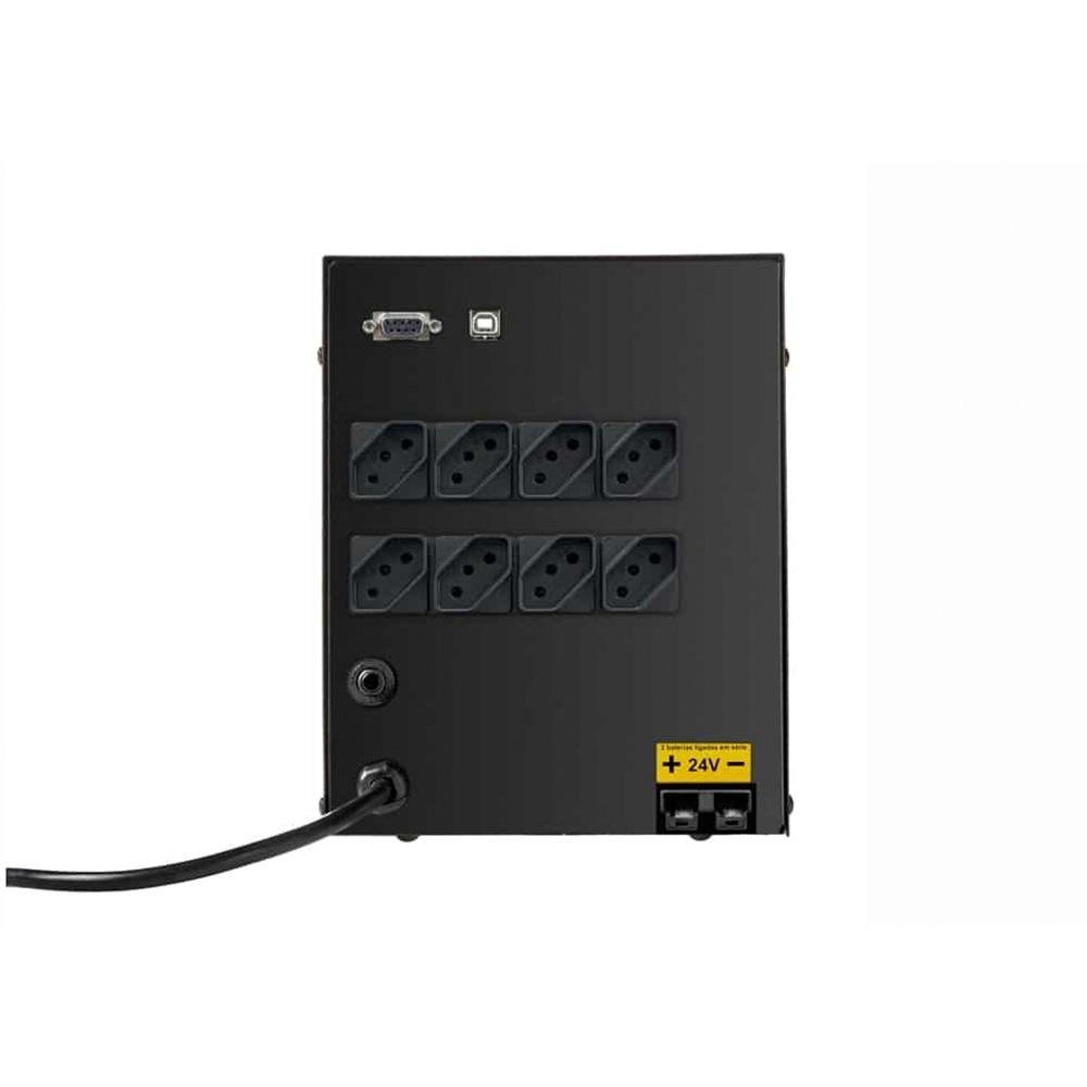 Nobreak TS Shara UPS Senoidal, 2200VA, Saída 115V ou 220V, Universal, USB, RS232, 4BS/2BA, Bivolt Auto, 8 Tomadas, 1 Exp 7AH/45AH - 4522