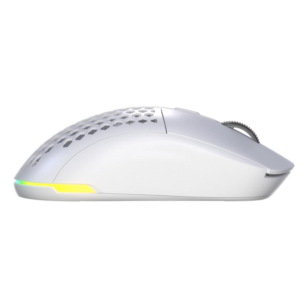 Mouse Sem Fio Gamer Fallen Pantera PRO Wireless, 26000 DPI, RGB, 68,70g, Branco - MO-FN-PA-PRO-WL-BR