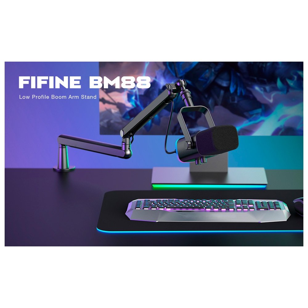 FIFINE BM88: Braço de Microfone Low Profile