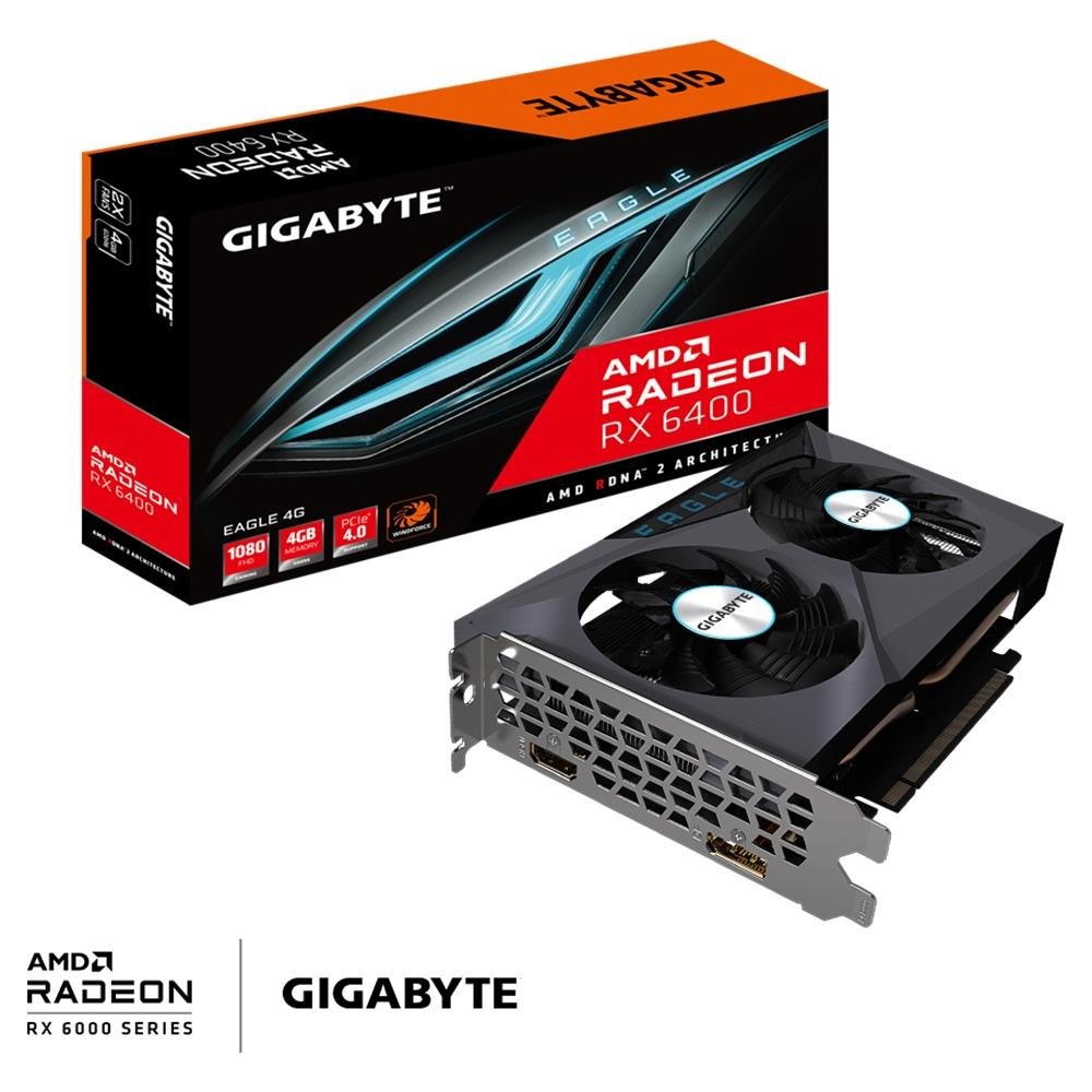 グラフィックボード・グラボ・ビデオカード GIGABYTE AMD Radeon RX 6400 Placa de Vídeo RX 6400 EAGLE AMD | KaBuM!