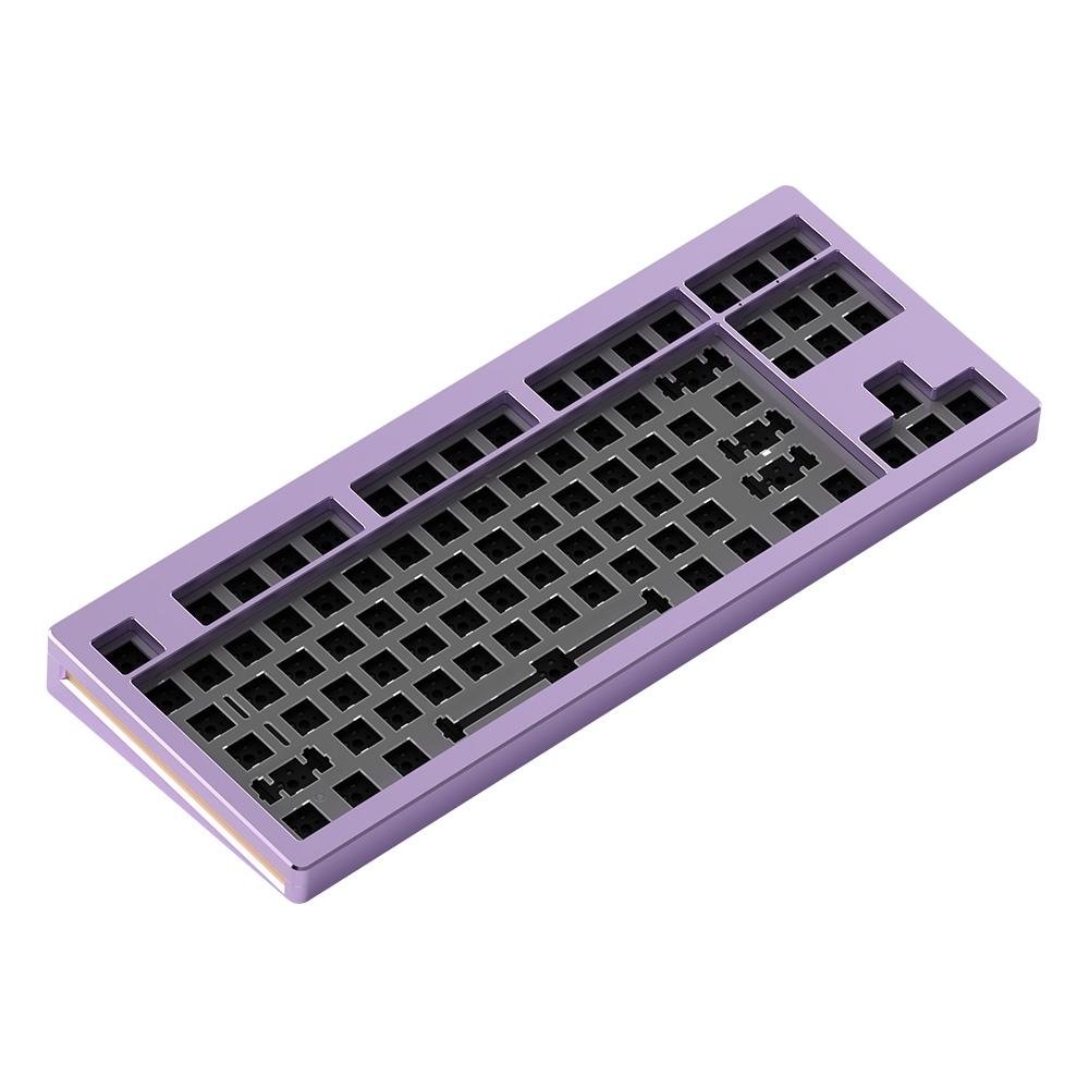 Teclado Barebone Monsgeek M3 QMK, RGB, Barebone Purple