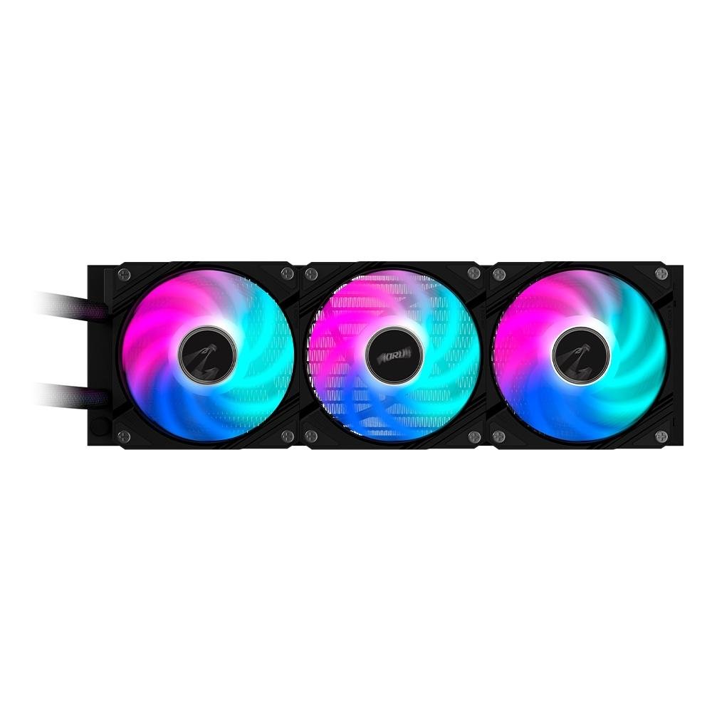 Water Cooler Gigabyte Aorus 360, RGB, 360mm, AMD/Intel, Preto - GP-AORUS WATERFORCE II 360