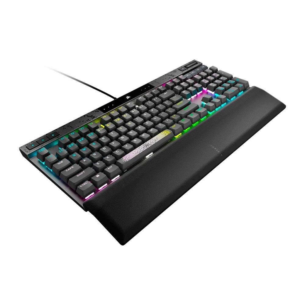Teclado Mecânico Gamer Corsair K70 Max RGB, Corsair MGX, Preto, Preto PBT Keycaps, US - CH-910961G-NA