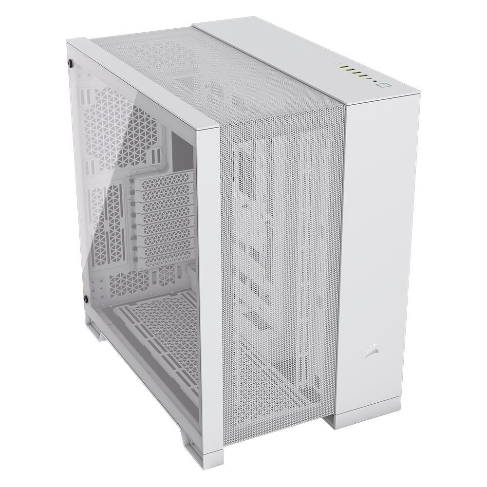 Gabinete Gamer Corsair 6500D, Mid-Tower, E-ATX, Frente e Lateral em Vidro Temperado, Sem FANs, Branco - CC-9011260-WW