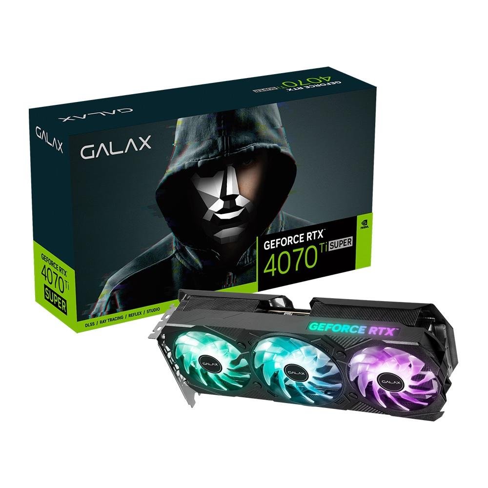Placa de vídeo RTX 4070 Ti Super EX Galax NVIDIA GeForce, 16GB GDDR6X - 47UZM6MD9BUP Placa de vídeo RTX 4070 Ti Super EX Galax NVIDIA GeForce, 16GB GDDR6X - 47UZM6MD9BUP