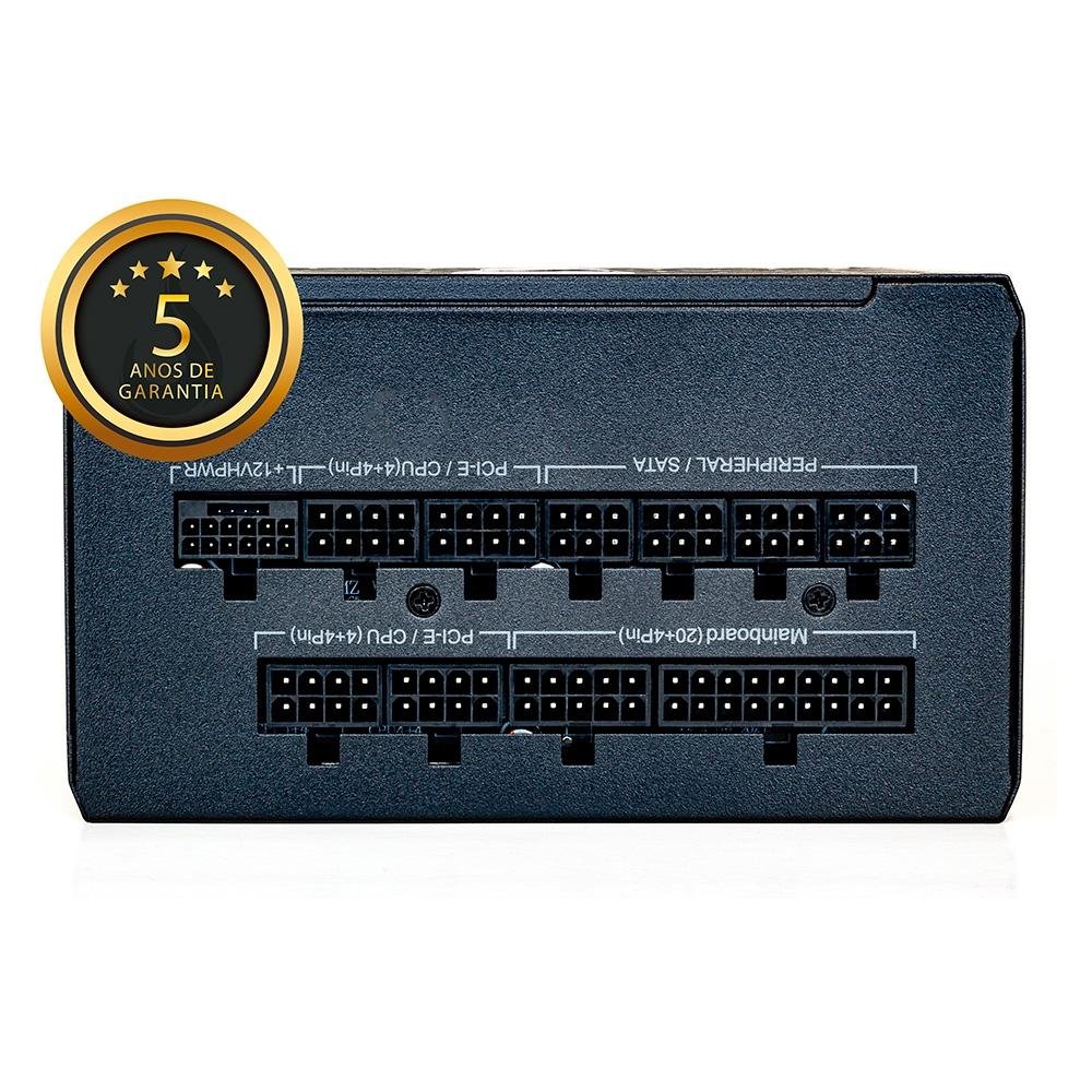 Fonte Gamer Rise Mode Zeus, 1000W, 80 Plus Platinum, Modular, PFC Ativo, Preto - RM-PSU-01-PA-1000