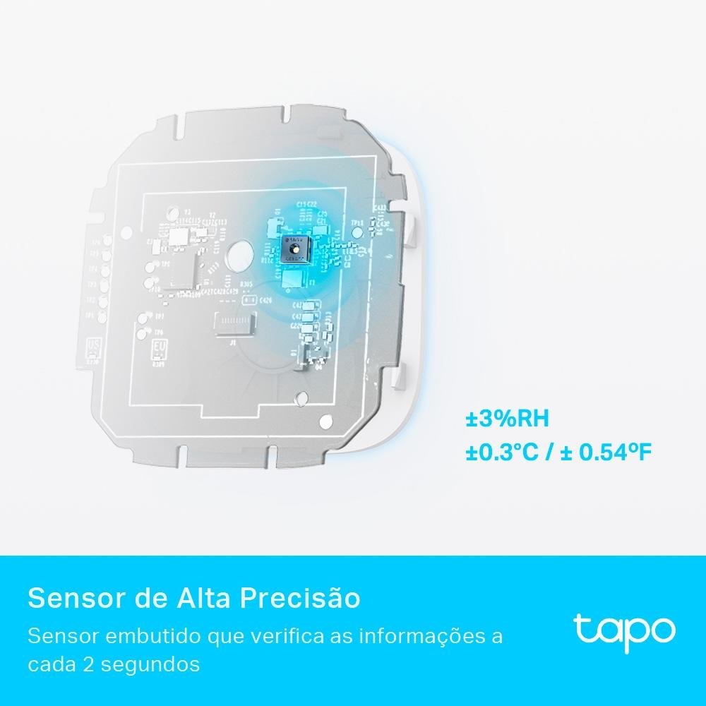 Sensor De Temperatura e Umidade Smart TP-Link, Display Integrado, Branco - Tapo T315(EU) Sensor De Temperatura e Umidade Smart TP-Link, Display Integrado, Branco - Tapo T315(EU)