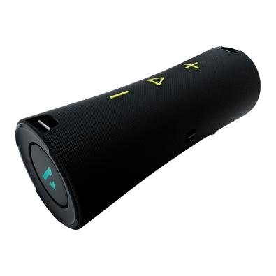 Caixa de Som Portátil WAAW BOOM 100SB Bluetooth, 40W RMS, À Prova D'Água, Até 18h Bateria, Preto e Verde - WAAW0004