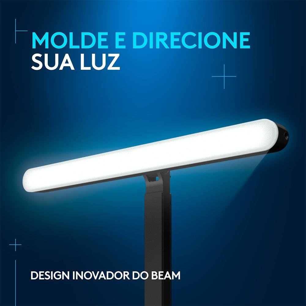 Iluminação de LED Premium para Streaming Logitech G Litra Beam com Tecnologia TrueSoft e Conexão USB Plug and Play - 946-000032 Iluminação de LED Premium para Streaming Logitech G Litra Beam com Tecnologia TrueSoft e Conexão USB Plug and Play - 946-000032