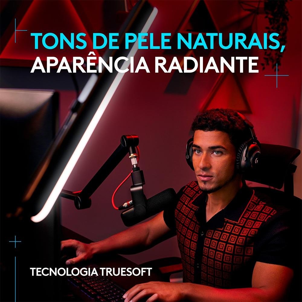 Iluminação de LED Premium para Streaming Logitech G Litra Beam com Tecnologia TrueSoft e Conexão USB Plug and Play - 946-000032 Iluminação de LED Premium para Streaming Logitech G Litra Beam com Tecnologia TrueSoft e Conexão USB Plug and Play - 946-000032