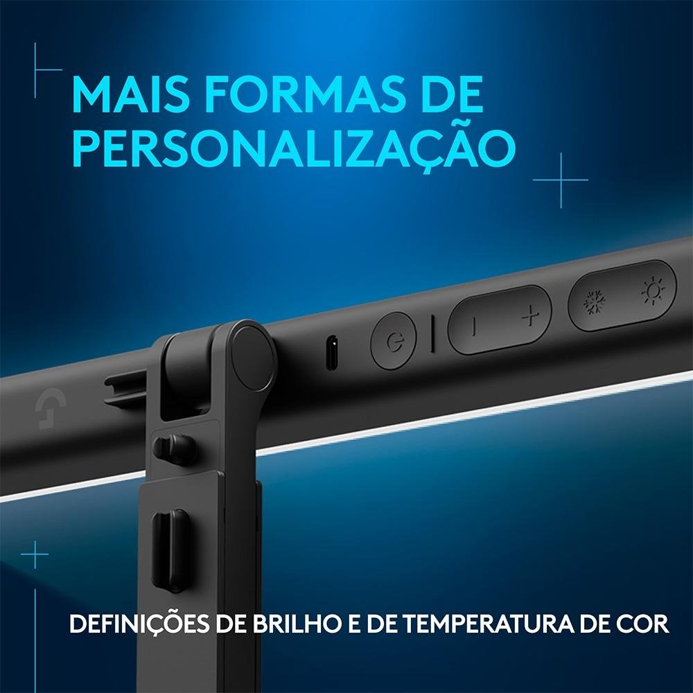 Iluminação de LED Premium para Streaming Logitech G Litra Beam com Tecnologia TrueSoft e Conexão USB Plug and Play - 946-000032 Iluminação de LED Premium para Streaming Logitech G Litra Beam com Tecnologia TrueSoft e Conexão USB Plug and Play - 946-000032