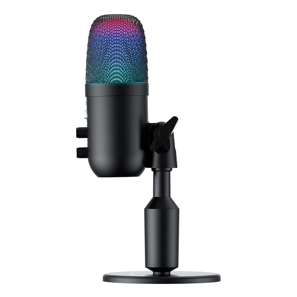 Microfone Gamer De Mesa Rise Mode Elite 04, RGB, P3, USB-C, Preto - RM-ME-04-B