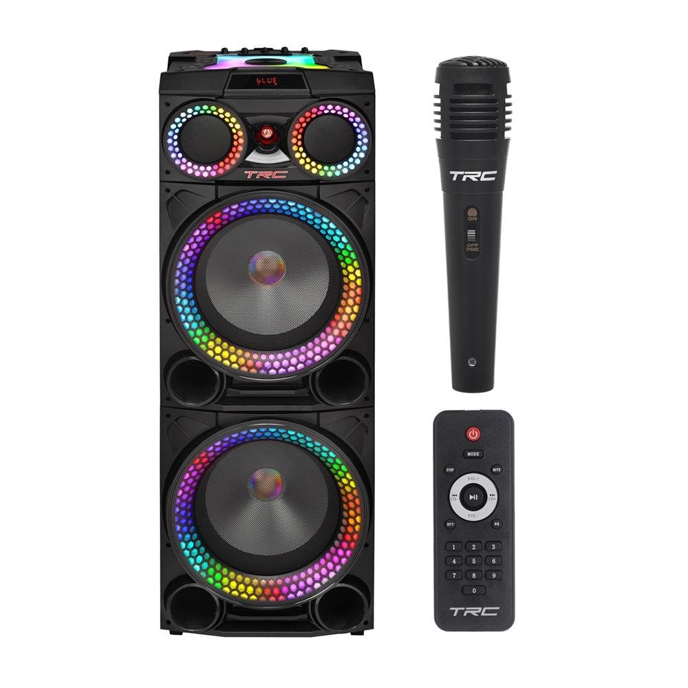 Caixa de Som Torre TRC, Bluetooth, LED | KaBuM!
