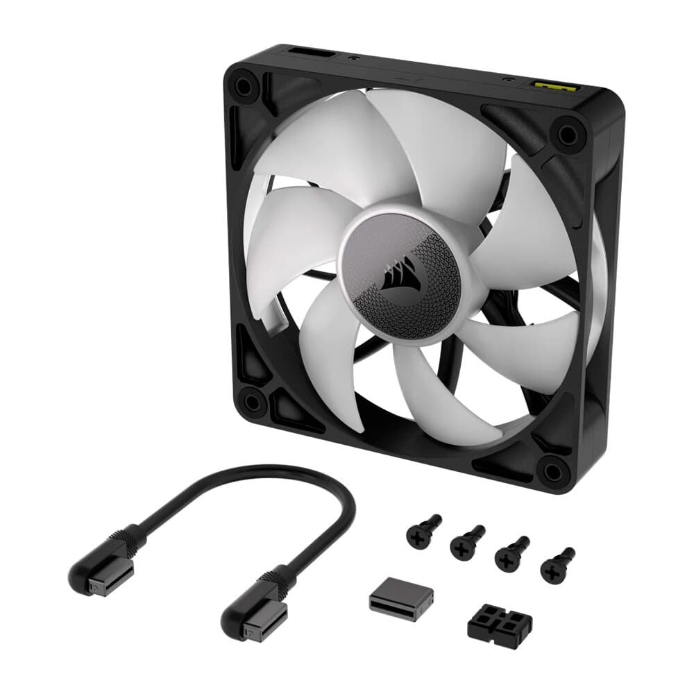 CORSAIR iCUE LINK RX120 RGB 120mmファン ×７個 Ventoinha PWM CORSAIR RX120 RGB 120mm | KaBuM!
