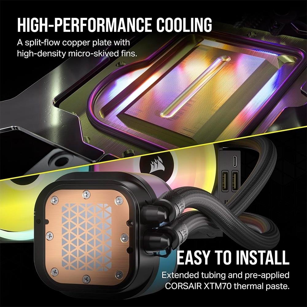 Water Cooler Corsair iCUE LINK H150i LCD | KaBuM!